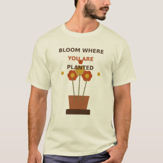 T-shirt Fleurissez là où vous êtes planté, Pot de fleurs b
