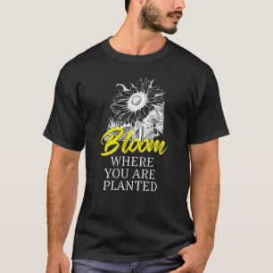 T-shirt Fleurissez où vous êtes planté Esthétique Tourneso