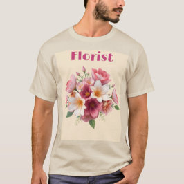 T-shirt fleuriste Bouquet