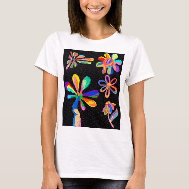 T-SHIRT FLEURS (Devant)