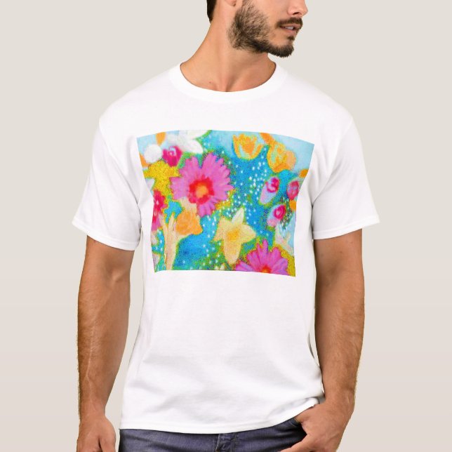 T-shirt fleurs (Devant)