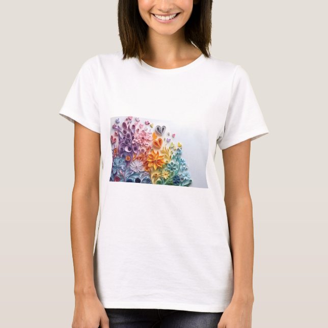 T-shirt fleurs (Devant)