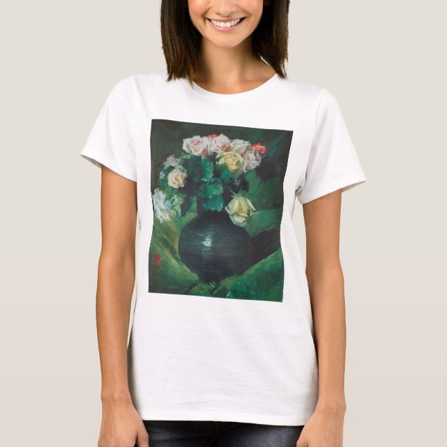 T-shirt Fleurs (alias Roses) de William Merritt Chase (Devant)