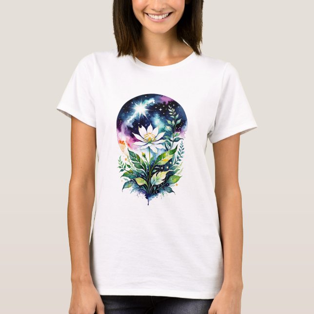 T-shirt Fleurs astrales (Devant)