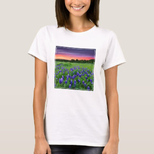 T-shirt Fleurs   Bluebonnets à Sunset Texas