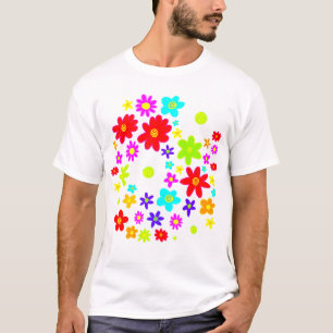 T-shirt Fleurs colorées