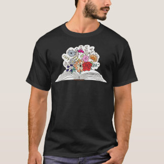 T-shirt Fleurs Croissant À Partir Du Livre 47 1