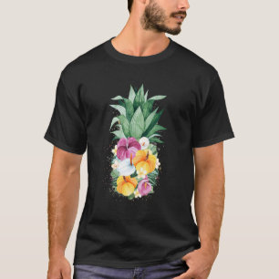 T-shirt Fleurs d'ananas Aloha Hawaii Vintage Hawaii Fl