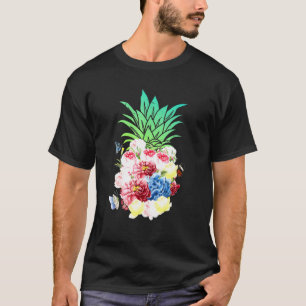 T-shirt Fleurs d'ananas Aloha Hawaii Vintage Hawaiian Fo