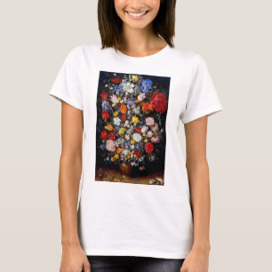 T-shirt Fleurs dans le bateau en bois, Jan Brueghel l'Anci