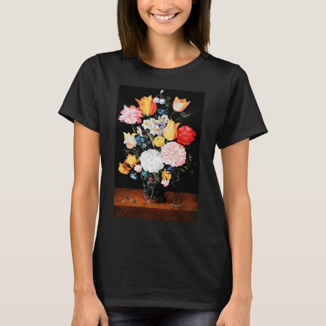 T-shirt Fleurs dans un navire en verre, Jan Brueghel le pl (Devant)