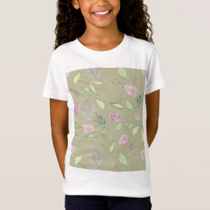 T-Shirt Fleurs d'aquarelle festive 5