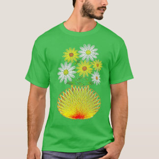 T-shirt Fleurs d'art à chaîne