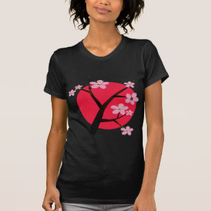 T-shirt Fleurs de cerisier assez japonaises