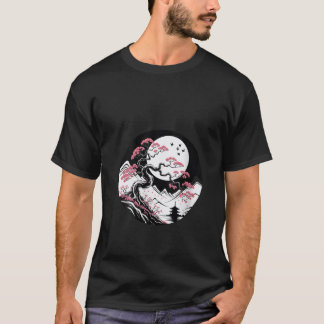 T-shirt Fleurs de cerisier japonaises Sakura féminines et