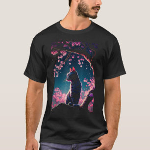 T-shirt Fleurs de cerisier Sakura esthétique japonaise cha