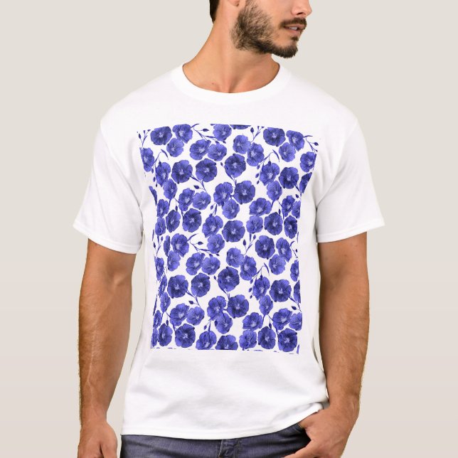 T-shirt Fleurs de champ aquarelle : Papier peint botanique (Devant)