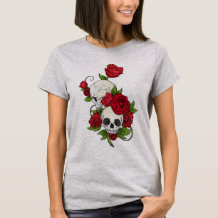 T-shirt fleurs de crâne