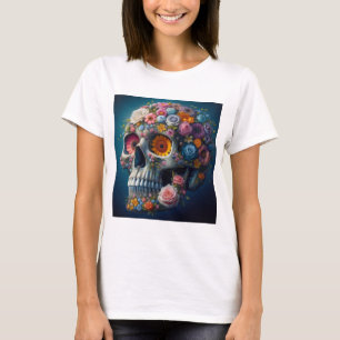 T-shirt Fleurs de désintégration