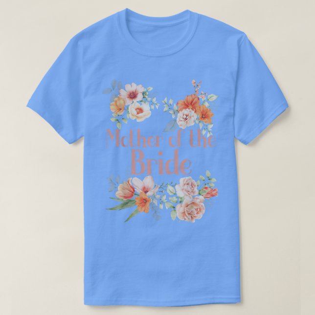 T-shirt Fleurs de douche de mariée enterrement de vie de j (Design devant)