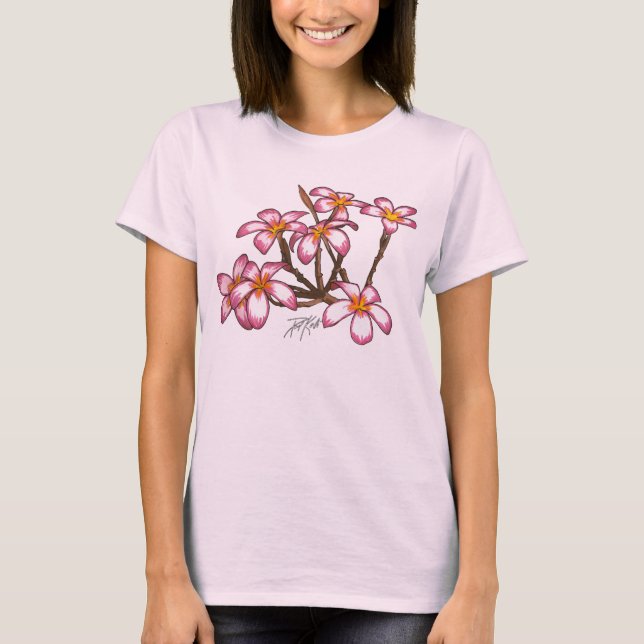 T-shirt Fleurs de Frangipani (Devant)