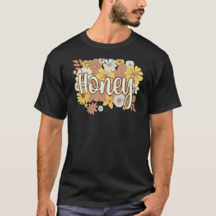 T-shirt Fleurs de grand-mère miel grand-mère miel grand-mè
