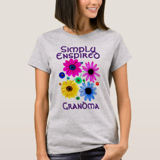 T-shirt Fleurs de grand-mère simplement enspirées