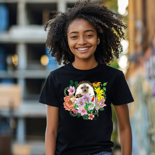 T-shirt Fleurs de hérisson mignonnes