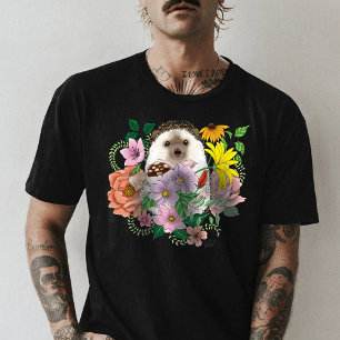 T-shirt Fleurs de hérisson mignonnes