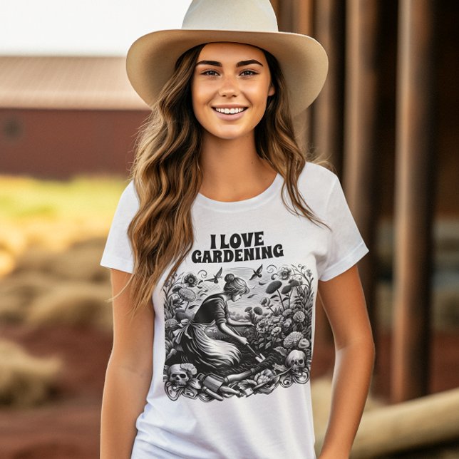 T-shirt Fleurs de la Dame du Jardin (Créateur téléchargé)