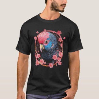 T-shirt Fleurs de l'église des perroquets - Art Animal Par