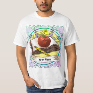 T-shirt Fleurs de l'enseignant de livre