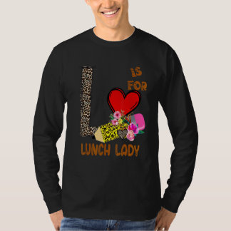 T-shirt Fleurs de léopard Crayon Dame de déjeuner