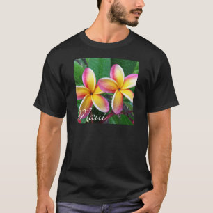 T-shirt Fleurs de Plumeria de Maui Hawaï