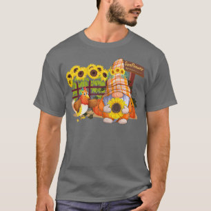 T-shirt Fleurs De Poulet Et De Poulet, Agriculteur