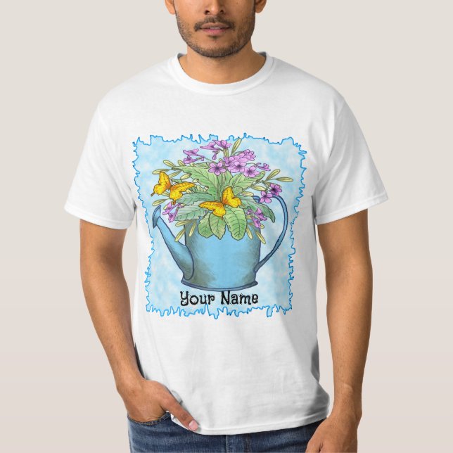 T-shirt Fleurs de Primrose Watercan (Devant)