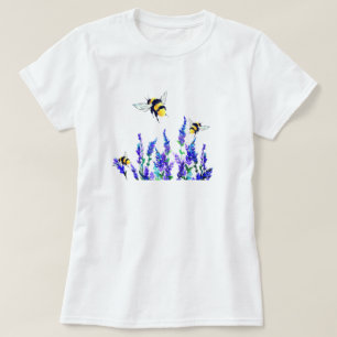 T-shirt Fleurs de printemps et abeilles
