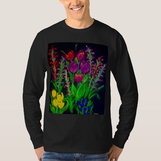 T-shirt Fleurs de ressort par S Ambrose (Devant)