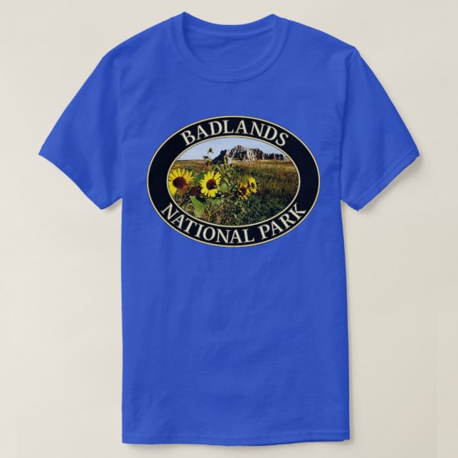 T-shirt Fleurs de soleil dans le parc national Badlands da (Design devant)