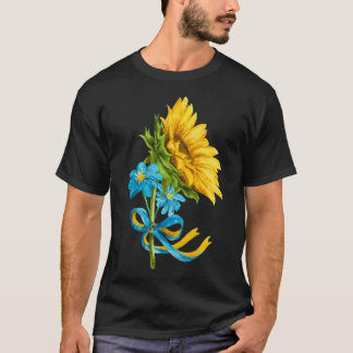 T-shirt Fleurs de soleil et Fleurs sauvages ukrainiens en 