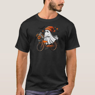 T-shirt Fleurs de vélo Fantôme Retro Halloween Saison Éffr
