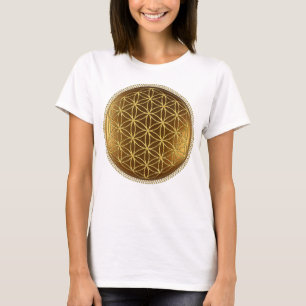 T-shirt FLEURS DE VIE - Géométrie Sacrée Médaillon 1