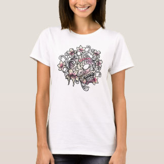 T-shirt Fleurs de vignes de crâne de sucre