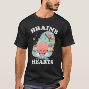 T-shirt Fleurs de yoga Brains Are The New Hearts