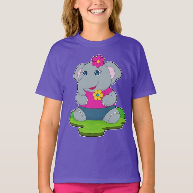 T-shirt Fleurs d'éléphants (Devant)