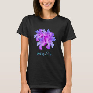 T-shirt Fleurs d'Hibiscus blanc Bouquet teinté Personnalis