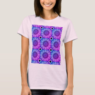 T-shirt Fleurs d'hydrangée arc-en-ciel Abstraites