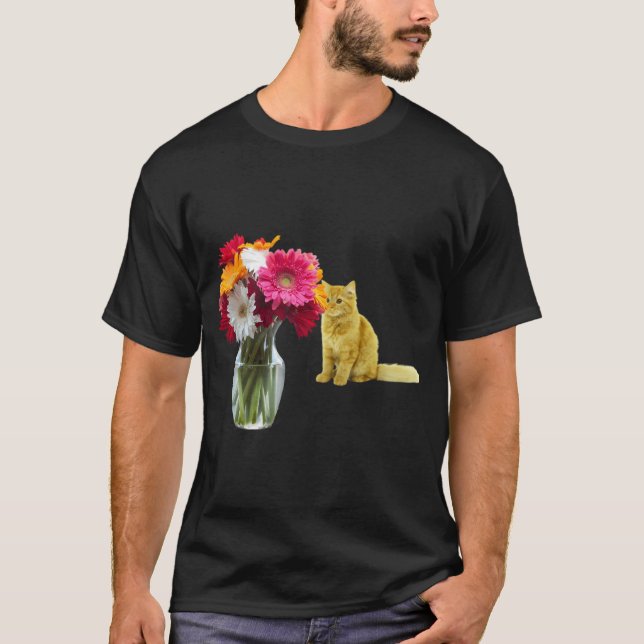 T-shirt Fleurs d'odeurs de chats (Devant)