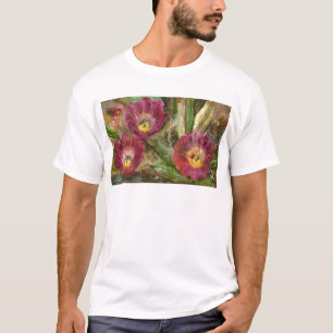 T-shirt Fleurs du désert de l'Arizona rose
