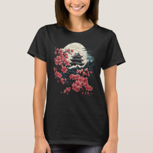 T-shirt Fleurs en fleurs de cerisier japonais Tee - shirt